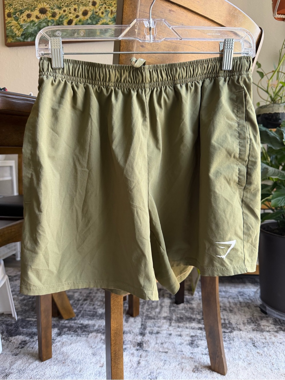 Gymshark Olive Green Women's Athletic Shorts size M